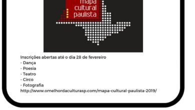 Photo of Inscrições para o Mapa Cultural Paulista vão até 28 de fevereiro