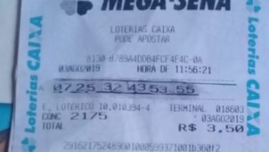 Photo of Mulher cola números em bilhete da Mega-Sena e pede prêmio na lotérica
