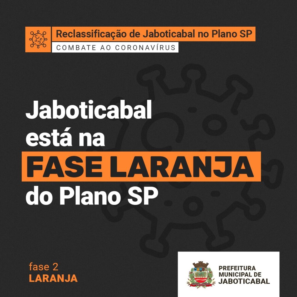 Jaboticabal Avança Para A Fase Laranja Em Nova Reclassificação Do Plano